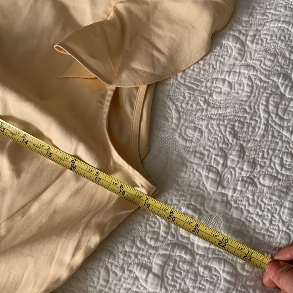 Oliver Bonas cloud frilled midi dress buttermilk size 12‎ NWT ruffle tie back - Picture 11 of 13